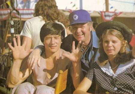 Kristine DeBell with Jackie Chan